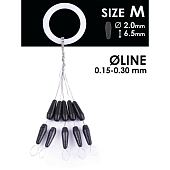 Gumijas stoperi Salmo RUBBER CONE STOPS