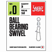 Karabīnes ar griezuli Lucky John BALL BEARING SWIVEL